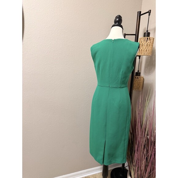 Ann Taylor Dress 2 EUC Green Sleeveless Sheath Midi - Picture 2 of 5